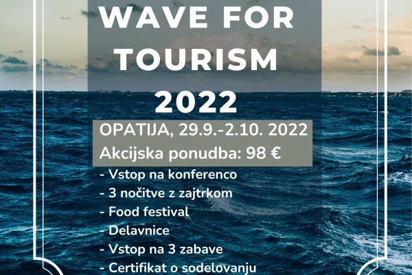 &Scaron;S vabi: &Scaron;tudentska konferenca Wave 4 Tourism