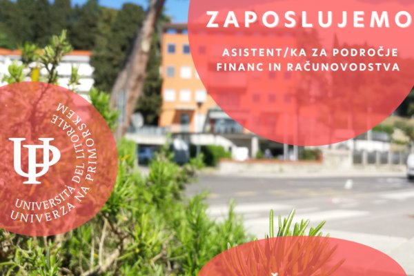 Zaposlujemo: Asistent za področje financ in računovodstva